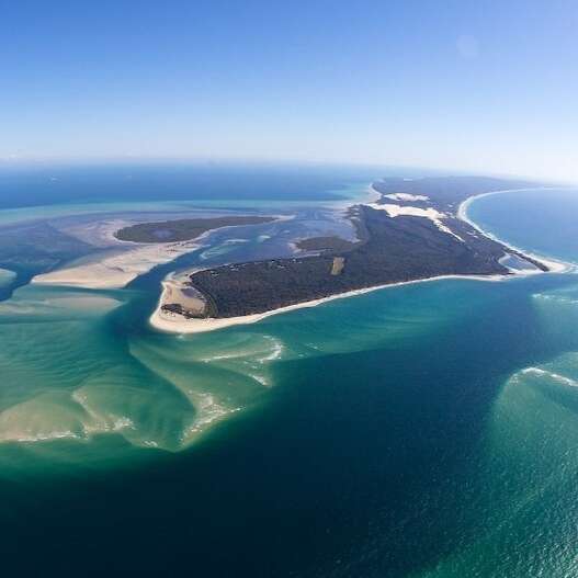 Aerial of Moreton Bay and Islands, Brisbane, Queensland © Brisbane Marketing