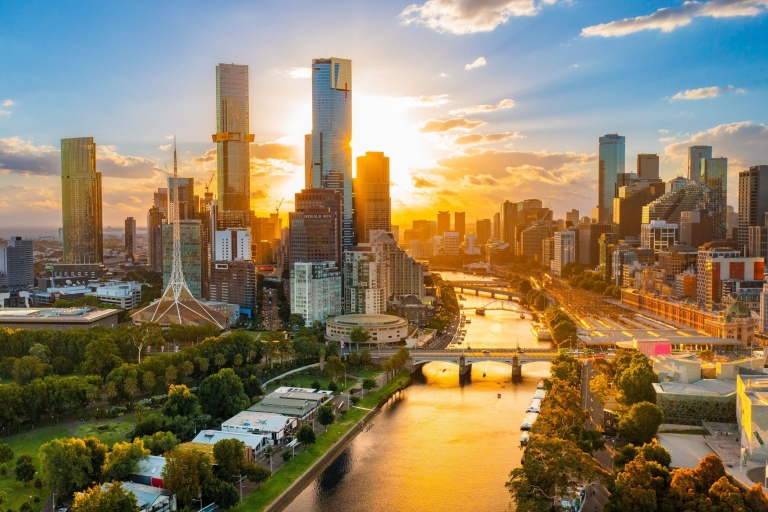 Aerial of Melbourne, Victoria © Tourism Australia