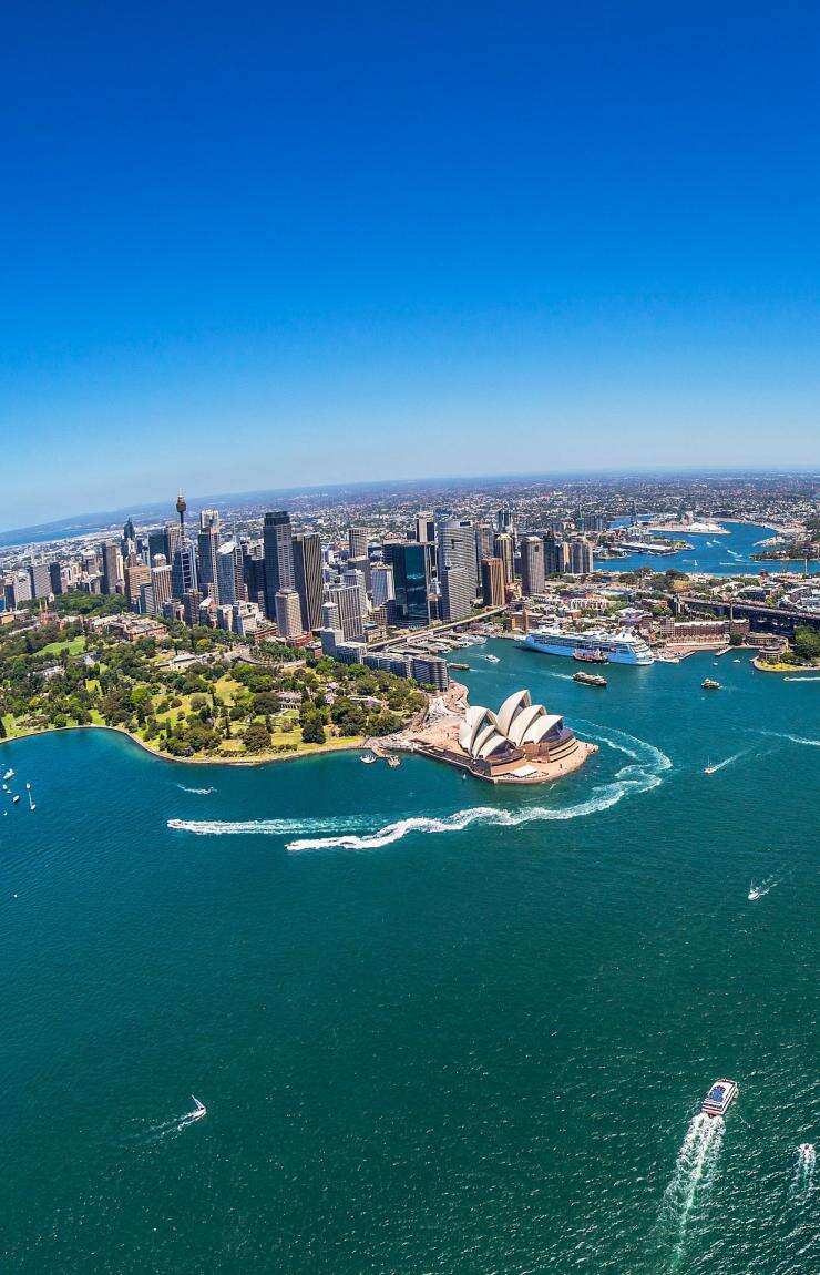 Aerial view of Sydney Harbour, Sydney, New South Wales © Destination NSW, Hamilton Lund