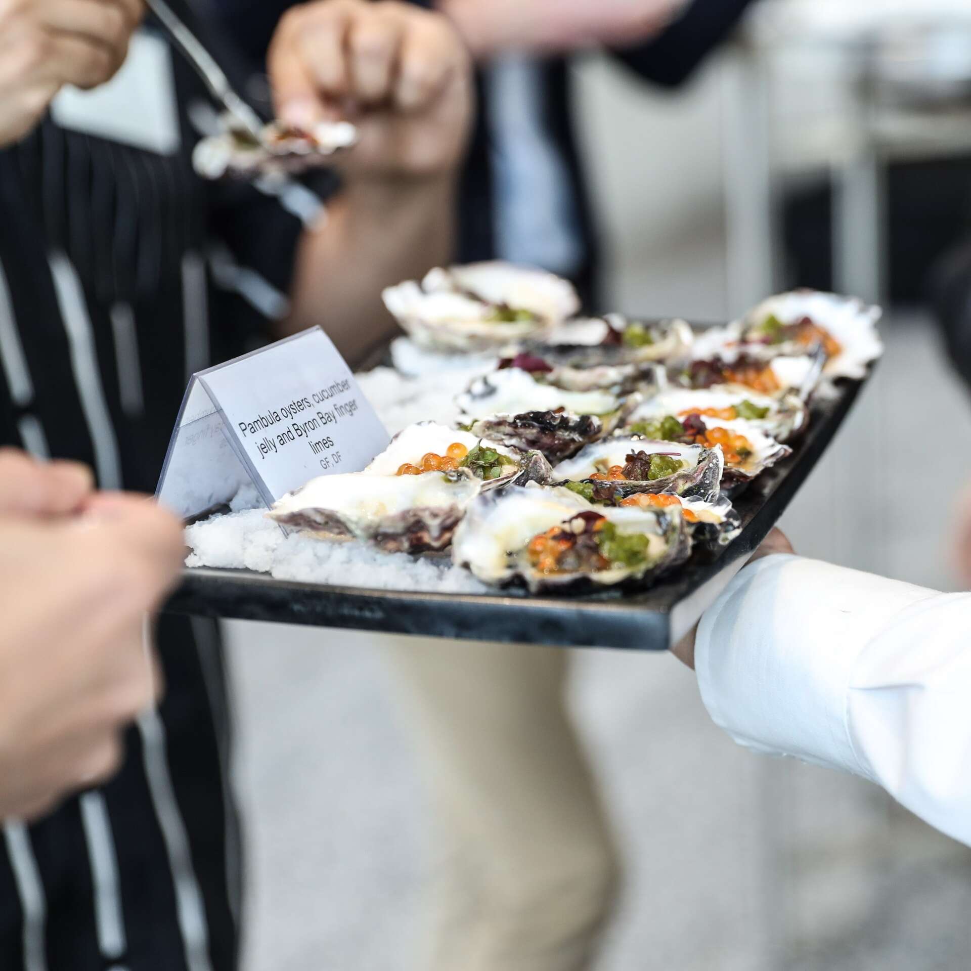 Oyster canapes at ICC Sydney, New South Wales © ICC Sydney