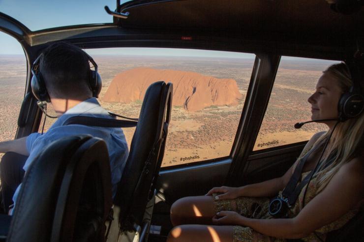 Helicopter tour over Uluru, Uluru-Kata Tjuta National Park, Northern Territory ©  Tourism NT, Shaana McNaught