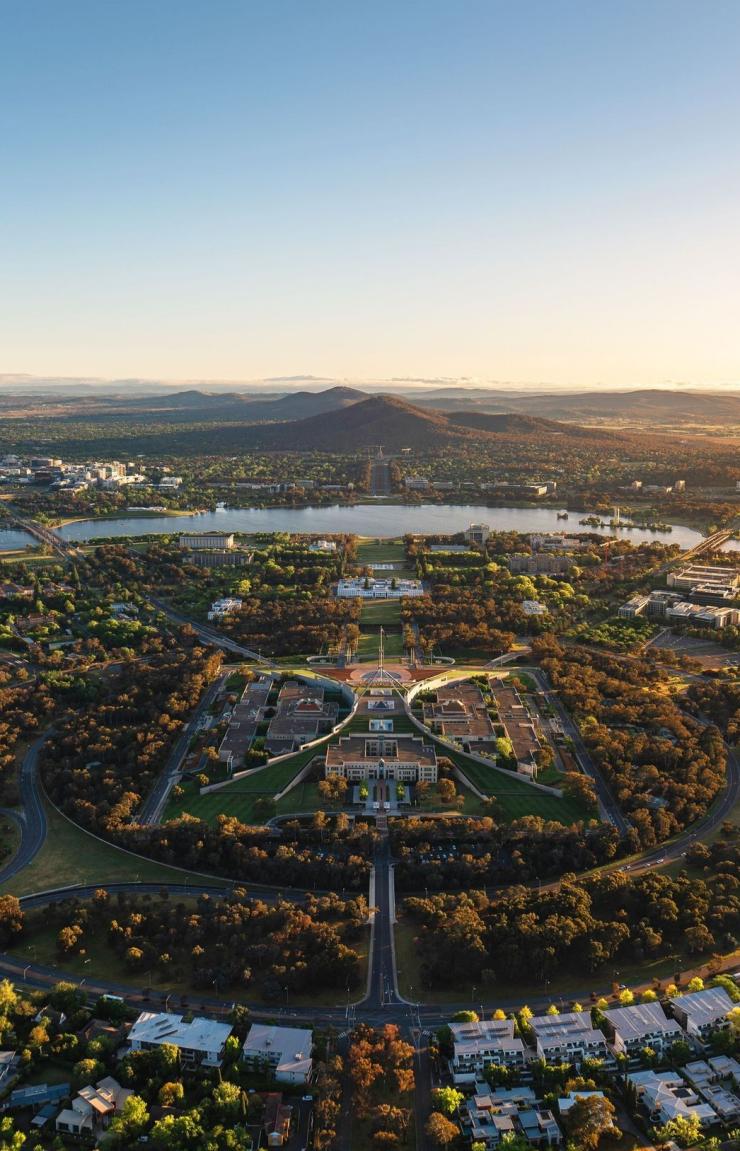 Aerial over Canberra, ACT © Tourism Australia Aerial over Canberra, ACT © Tourism Australia