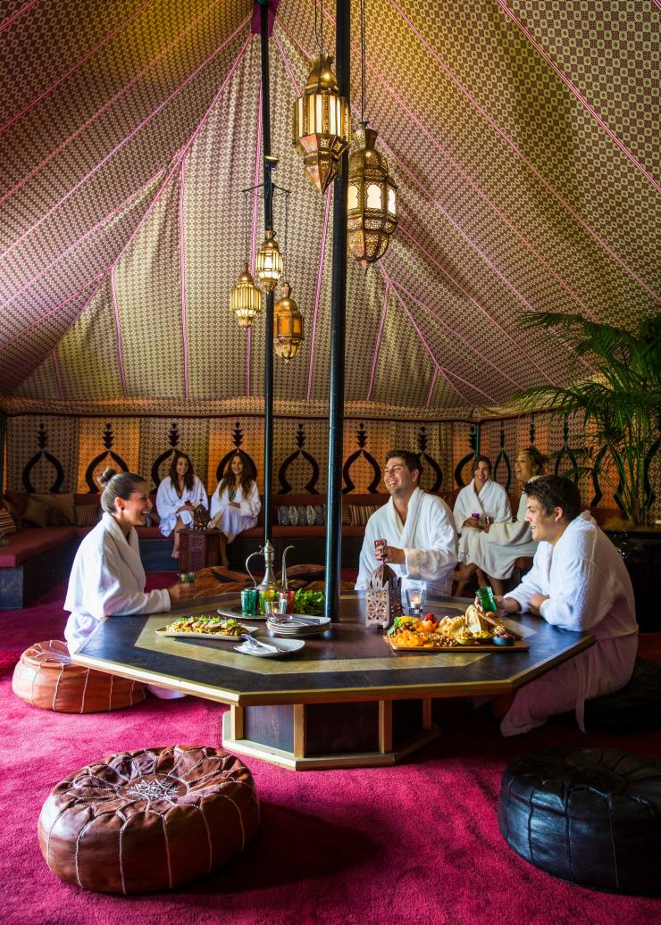 Royal Moroccan Tent, Peninsula Hot Springs, Mornington Peninsula, Victoria © Peninsula Hot Springs