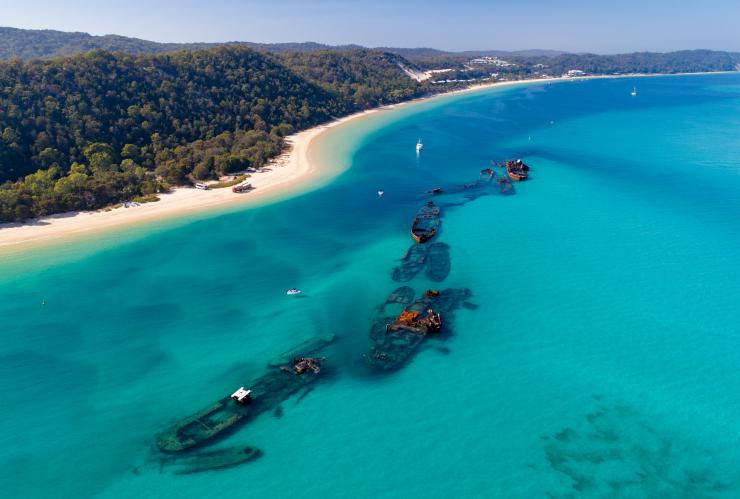 Tangalooma Wrecks, Moreton Island, Queensland © Mark Fitz