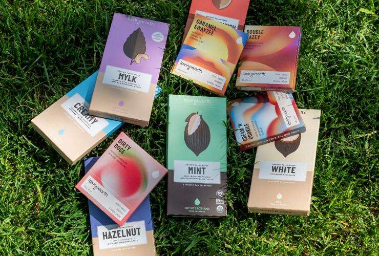 Plant-based chocolate made by Loving Earth, Melbourne, Victoria © Loving Earth