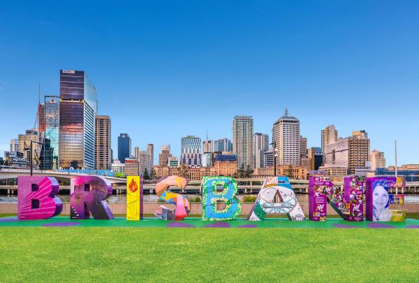 Colour Me Brisbane Sign, Brisbane, Queensland © Brisbane Marketing