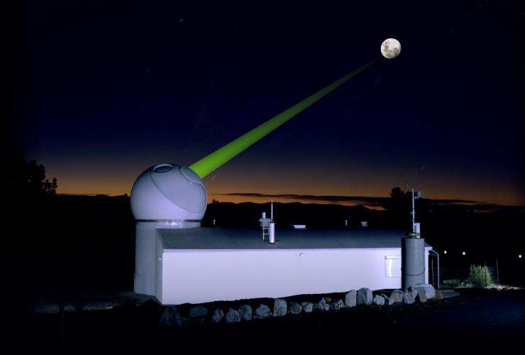 The EOS satellite laser ranging facility at Mount Stromlo © EOS Space Systems