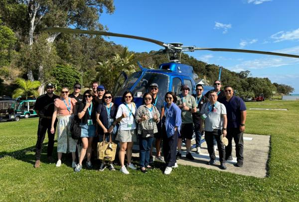 Helicopter ride to Tangalooma, Queensland © Eileen Phua