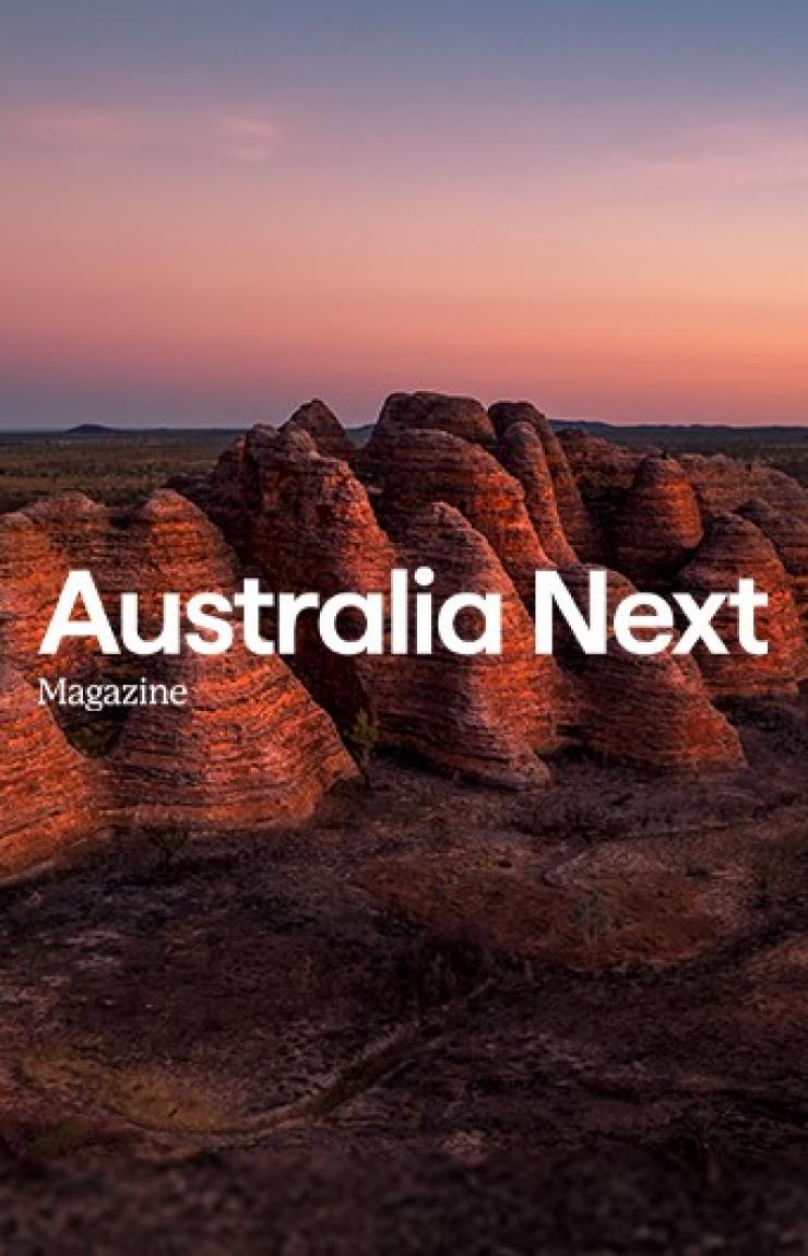 Australia next magazine cover, February 2026 edition © Tourism Australia