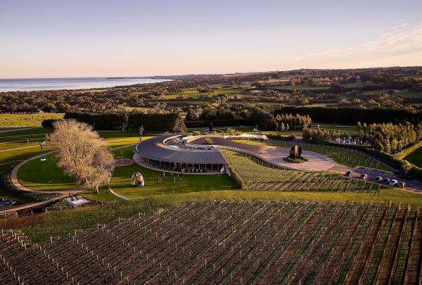 Aerial of Pt Leo Estate, Mornington Peninsula, Victoria © Tourism Australia