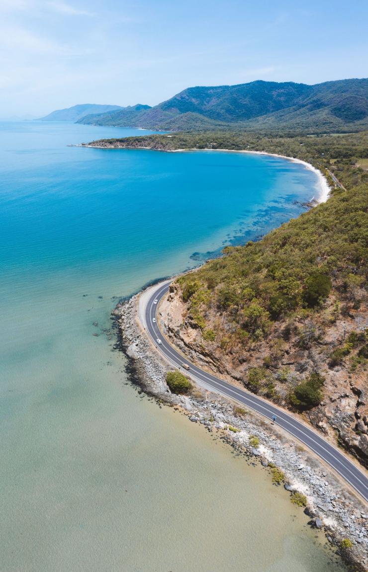 Aerial of Yule Point, on the Great Barrier Reef Drive, Cairns, Queensland © Tourism Australia