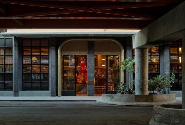 Entrance of the Hannah St Hotel, Melbourne, Victoria © Hannah St Hotel