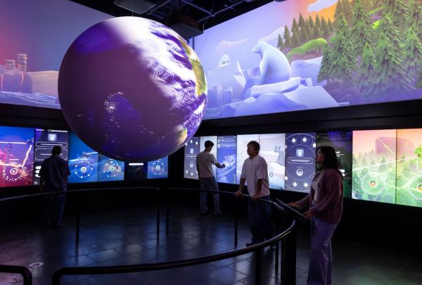 People viewing an instillation at the The Museum of Discovery (MOD), Adelaide, South Australia © MOD
