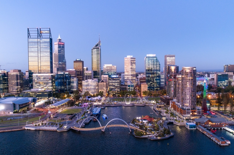 Aerial view of Perth, Western Australia © Tourism Australia Aerial view of Perth, Western Australia © Tourism Australia