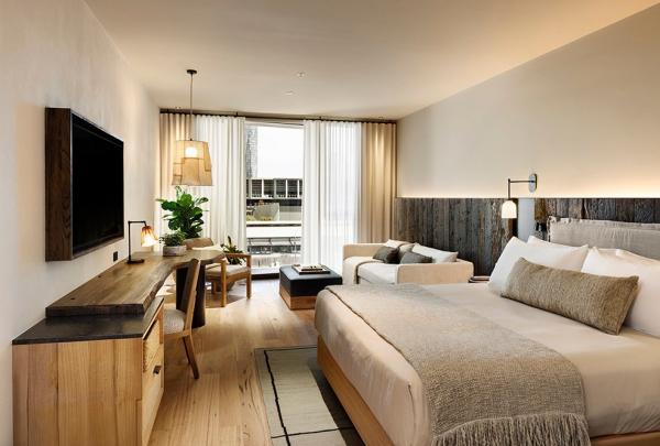 Bedroom at 1 Hotel, Melbourne, Victoria © 1 Hotel