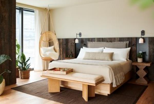 Bedroom at 1 Hotel, Melbourne, Victoria © 1 Hotel