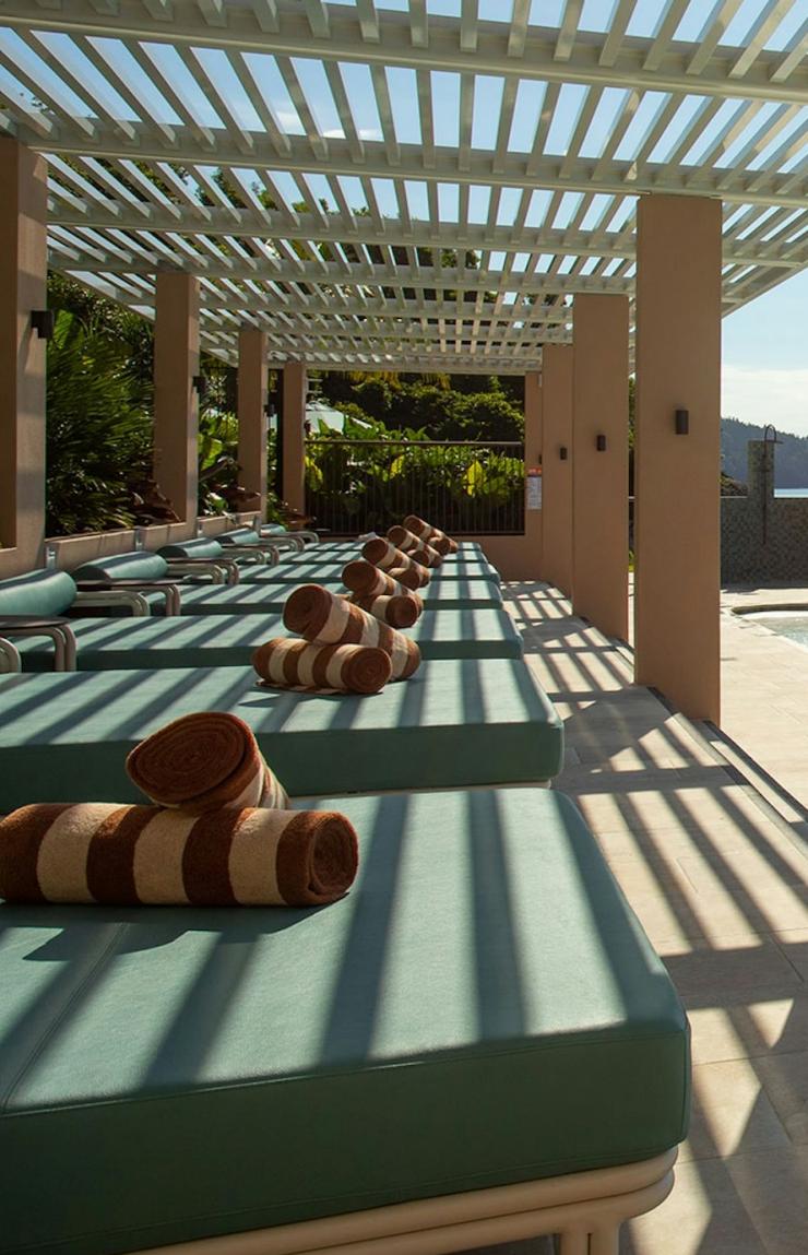 The swimming pool and cabanas at the Catseye Pool Club - The Sundays, Hamilton Island, Queensland © The Sundays The swimming pool and cabanas at the Catseye Pool Club - The Sundays, Hamilton Island, Queensland © The Sundays