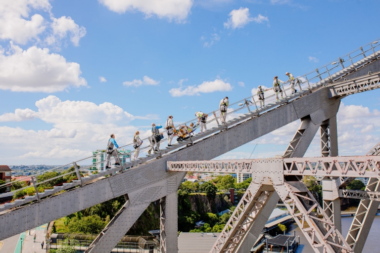 A group on the Story Bridge Accessible Adventure Bridge Climb, Brisbane, Queensland © Story Bridge Adventure Climb A group on the Story Bridge Accessible Adventure Bridge Climb, Brisbane, Queensland © Story Bridge Adventure Climb