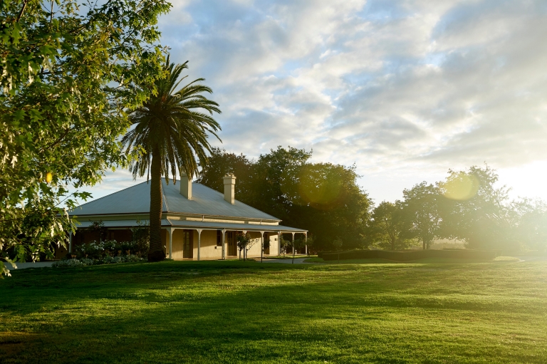A side on view of The Chandon Homestead and the expansive lawn, Yarra Valley, Victoria © Chandon Homestead / Earl Carter Photography A side on view of The Chandon Homestead and the expansive lawn, Yarra Valley, Victoria © Chandon Homestead / Earl Carter Photography