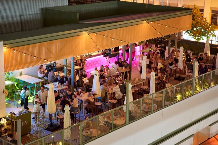 An event at Lil’s Rooftop & Bar shot by drone © Shot by Thom