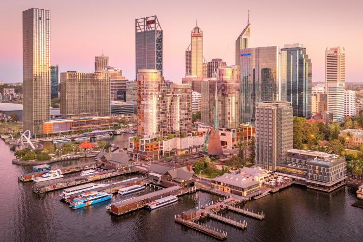 Aerial view of Perth, Western Australia © Tourism Australia  Aerial view of Perth, Western Australia © Tourism Australia