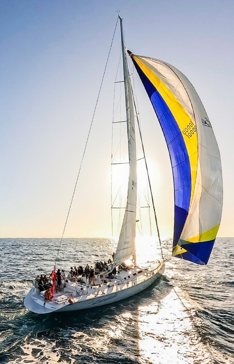 80-foot Brindabella yacht on the ocean with full sail © Brindabella Sailing 80-foot Brindabella yacht on the ocean with full sail © Brindabella Sailing