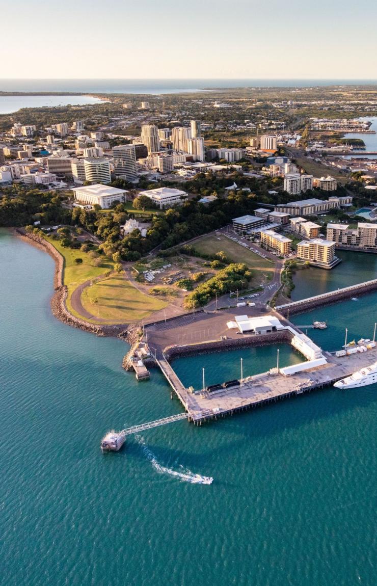 Aerial of Darwin and waterfront from a helicopter, Northern Territory © Liam Neal  Aerial of Darwin and waterfront from a helicopter, Northern Territory © Liam Neal