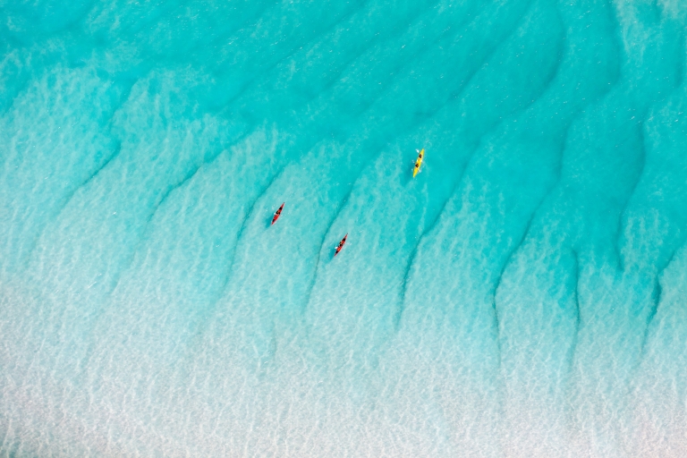 Kayaking at Whitehaven Beach, Whitsundays Islands, Queensland © Tourism Whitsundays