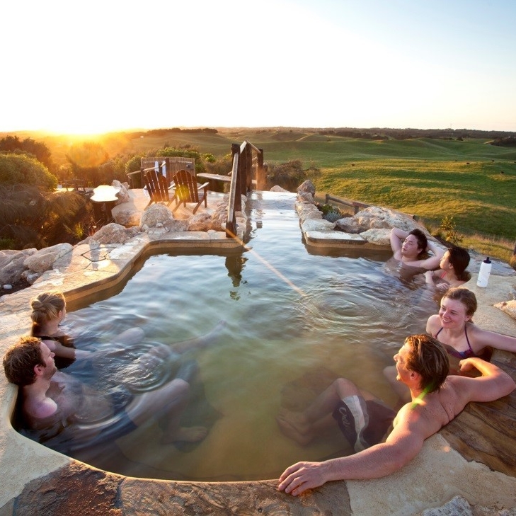 Peninsula Hot Springs Hill Top Pool, Mornington Peninsula, Victoria © Peninsula Hot Springs