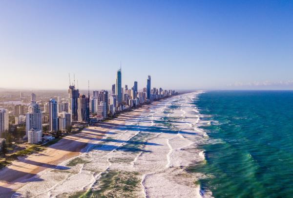 Aerial view of Surfers Paradise, Gold Coast, Queensland © Tourism Australia 
