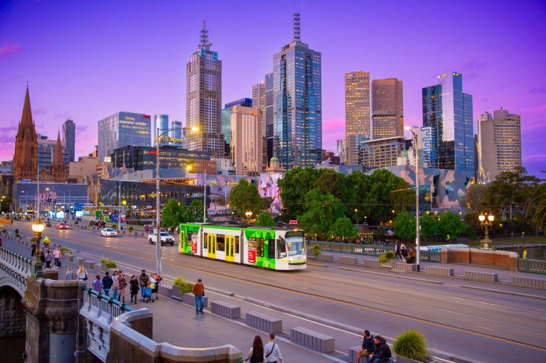 Aerial of Melbourne, Victoria © Tourism Australia