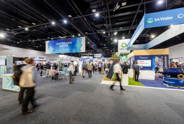 Ozwater’21 event floor, Adelaide Convention Centre, Adelaide, South Australia © Simon Casson