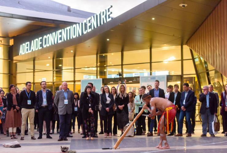 Ozwater’21 indigenous performance, Adelaide Convention Centre, Adelaide, South Australia © Simon Casson