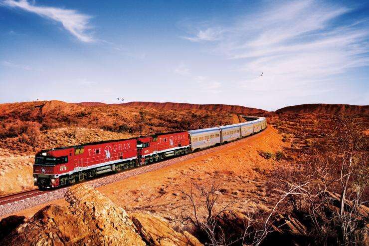 The Ghan, MacDonnell Ranges, Northern Territory © Great Southern Rail
