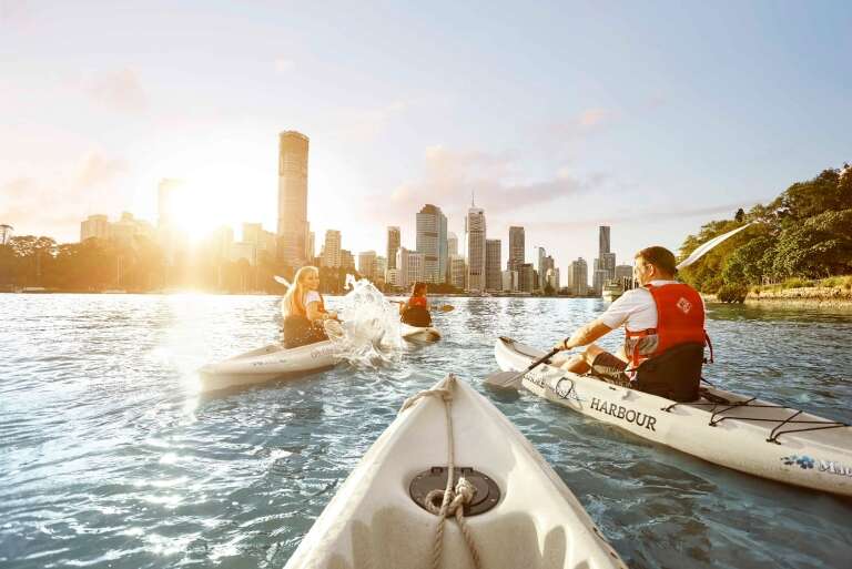 Kayaking, Riverlife, Brisbane, QLD © Brisbane Marketing