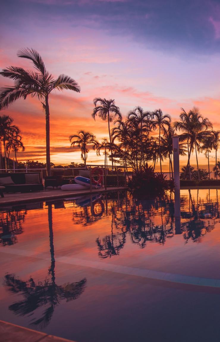 SKYCITY Darwin pool at sunset, Darwin, Northern Territory © Tourism NT