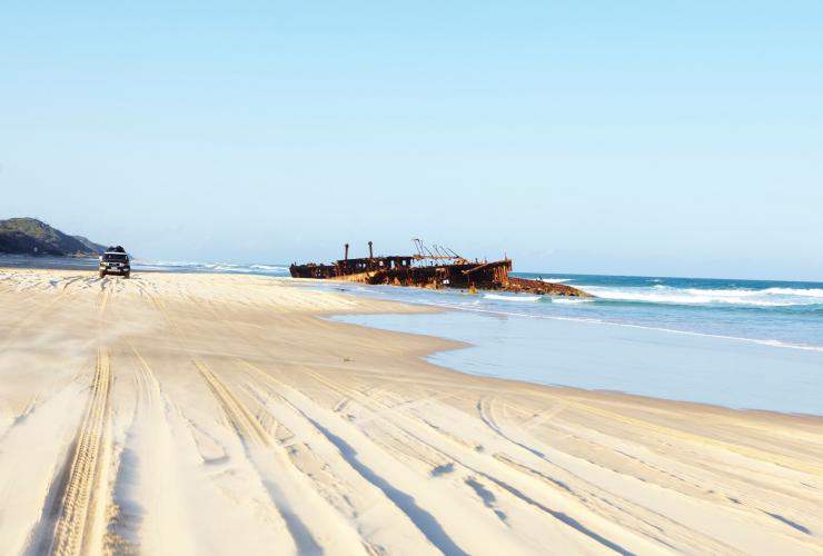 S.S Maheno Shipwreck, Fraser Island, Queensland © Tourism Australia S.S Maheno Shipwreck, Fraser Island, Queensland © Tourism Australia