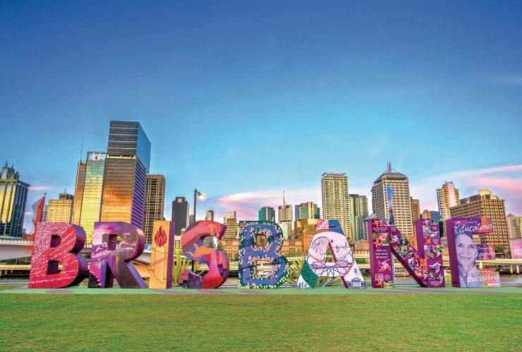 Colour Me Brisbane Sign, Brisbane, Queensland © Brisbane Marketing Colour Me Brisbane Sign, Brisbane, Queensland © Brisbane Marketing