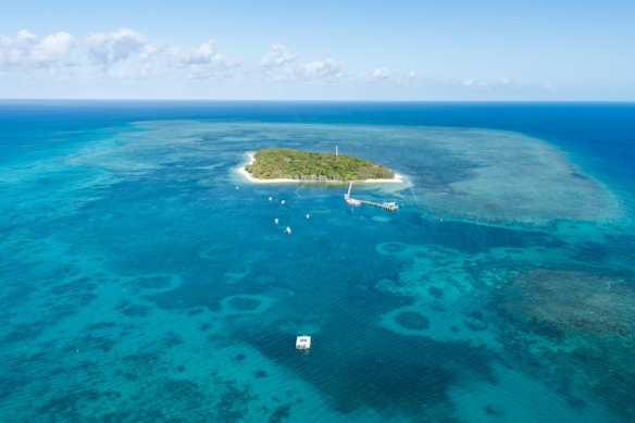 Aerial of Green Island, Queensland  © Tourism Tropical North Queensland