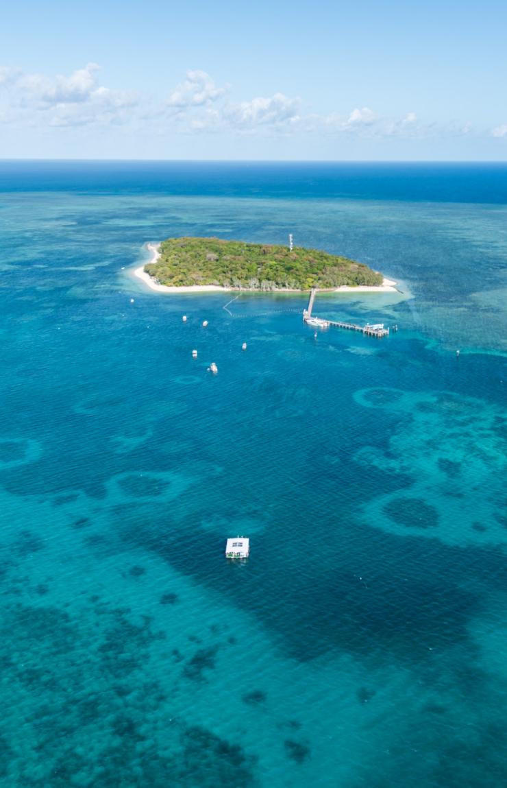 Aerial of Green Island, Queensland  © Tourism Tropical North Queensland
