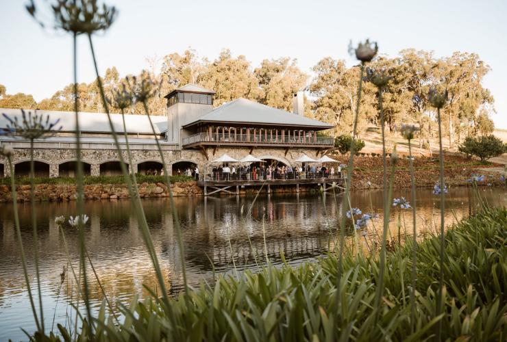 Millbrook Wines Cellar Door and Restaurant overlooking the lake, Perth Hills, Western Australia © Millbrook Restaurant