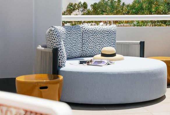 The outdoor terrace of a prestige suite at Elysium Noosa, Noosa, Queensland © Elysium Noosa