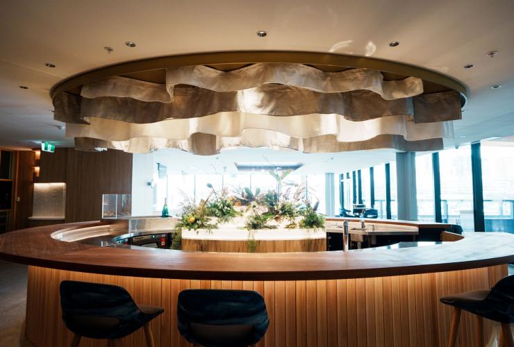 The bar inside the Sydney Fish Markets Cooking school, Sydney, New South Wales © Sydney Fish Market