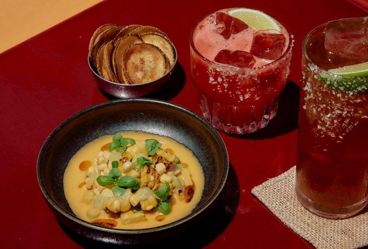 Colourful Mexican dishes and cocktails, Lottie, Sydney, New South Wales © Lottie
