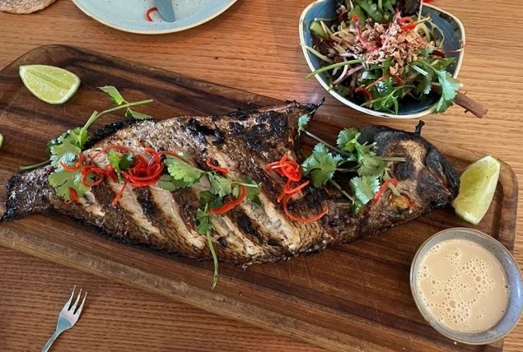 Roasted Barramundi, Darwin, Northern Territory © Darwin Gourmet Tour
