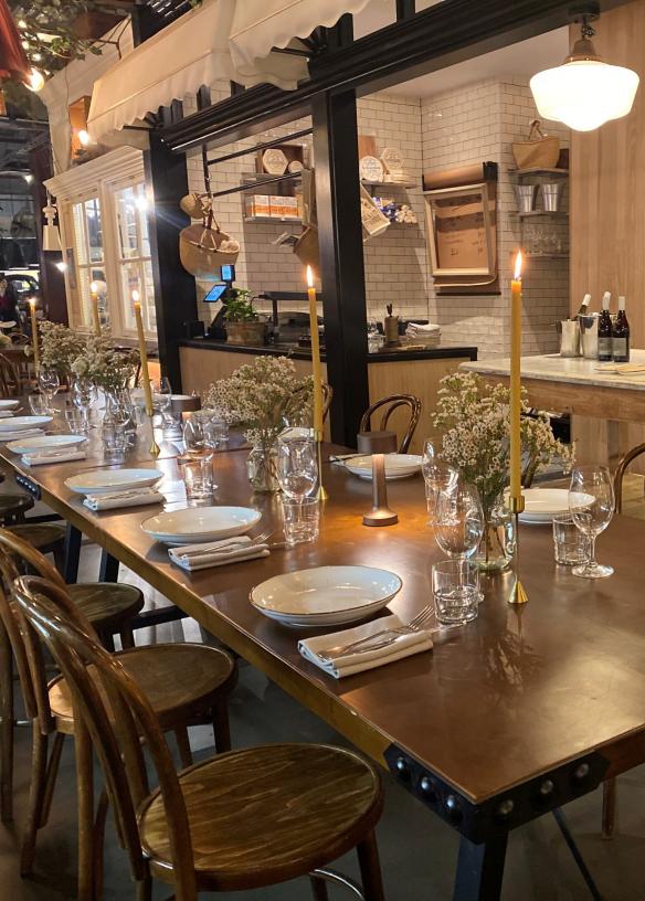 A long table in situ in the Hay Street market at Paddy’s, Sydney, New South Wales © Doltone House Group