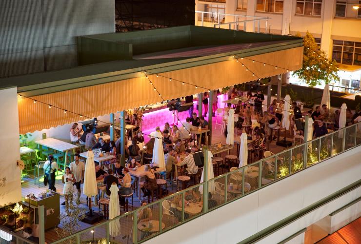 An event at Lil’s Rooftop & Bar shot by drone. © Shot by Thom