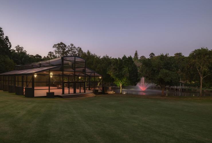 The Glo House in situ in the Brisbane Botanic Gardens © Glo Events