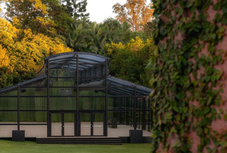 The Glo House front view into the Brisbane Botanic Gardens © Glo Events