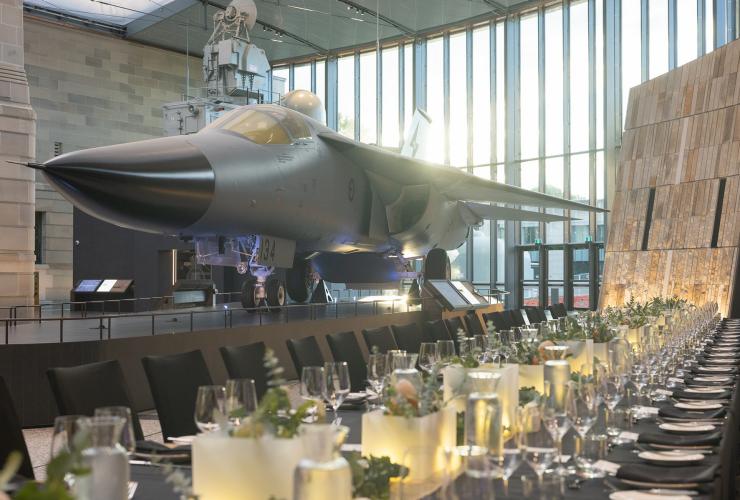 Looking down the Atrium with a view of the military helicopter © Photox - Canberra Photography Services